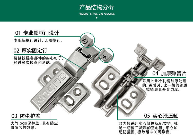 不锈钢液压铰链
