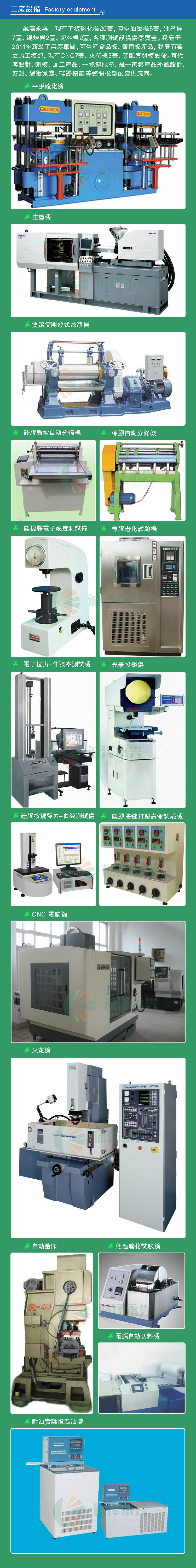 廠房設備大大全