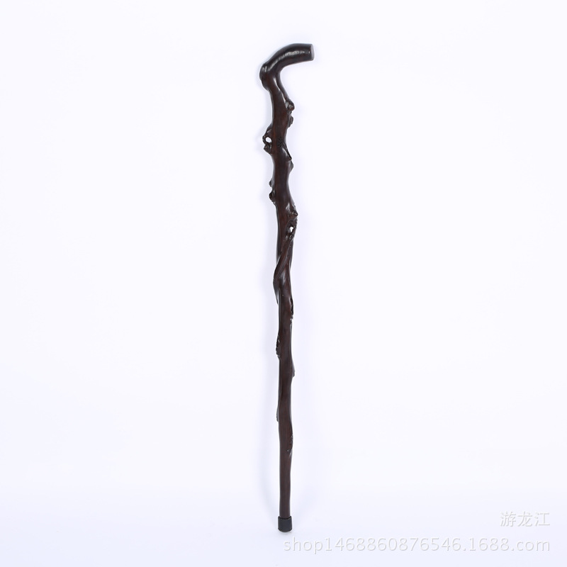 红木工艺品木雕 黑枝木树根拐杖 木质工艺品供应 红木工艺品-阿里巴巴