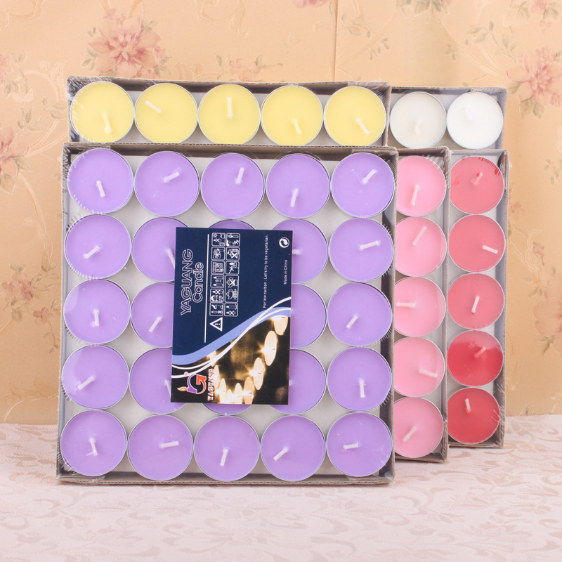 茶蠟無煙保溫蠟燭花茶壺煮茶浪漫生日表白蠟燭批發4小時100裝