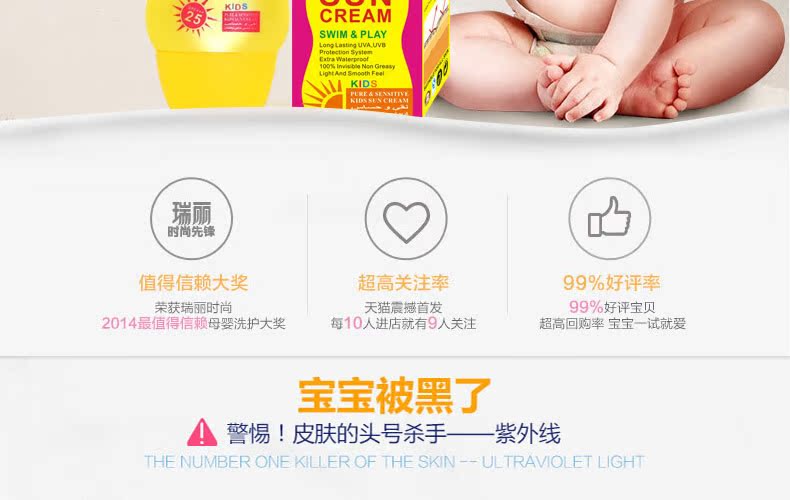 婴儿防晒霜 SPF 25详情页-2