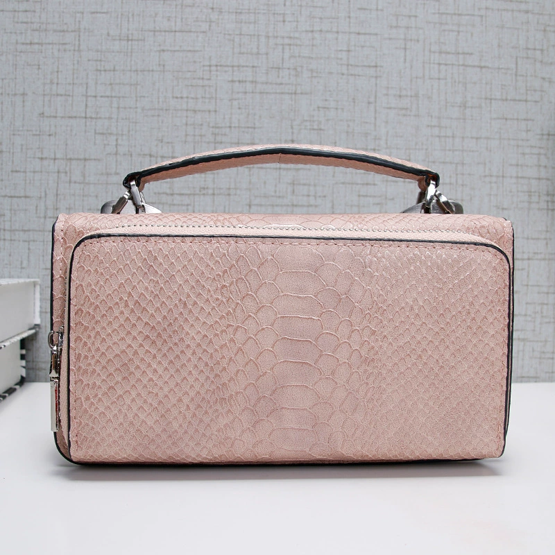 Fashionable one-shoulder bag, shoulder bag with zipper, wrist bag, Korean style, city style