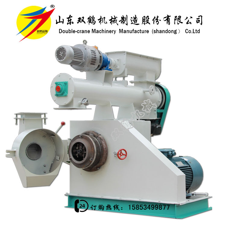 山西成套小型鸡鸭饲料颗粒机组，时产1吨玉米麸皮饲料设备厂家