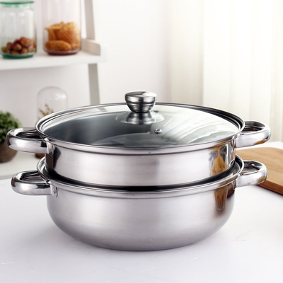 Stainless steel Soup steamer The use of pot double-deck Drainage gift gift multi-function Hot Pot Soup pot