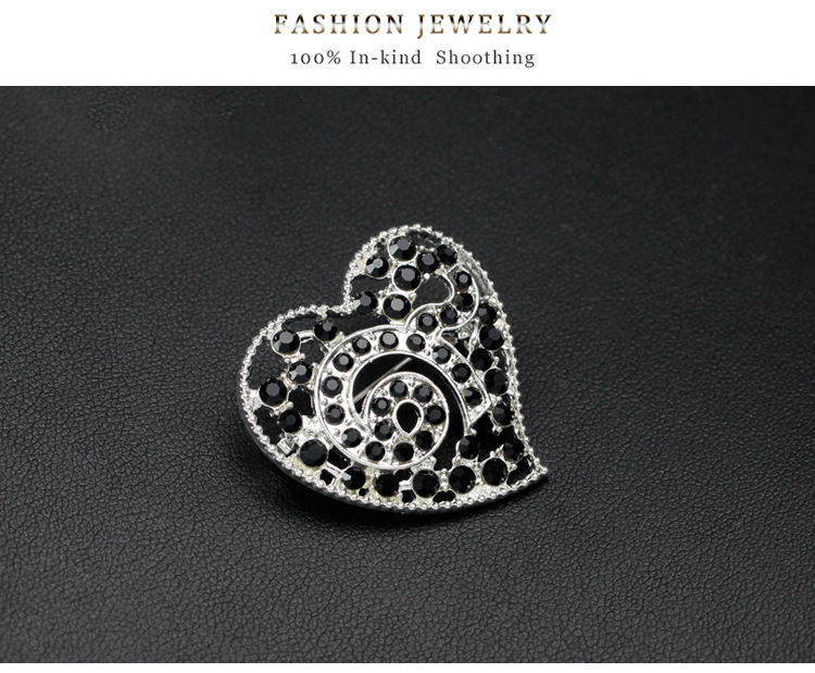 Thailand alloy plating brooch (Black Diamond)NHDR1913-Black Diamond