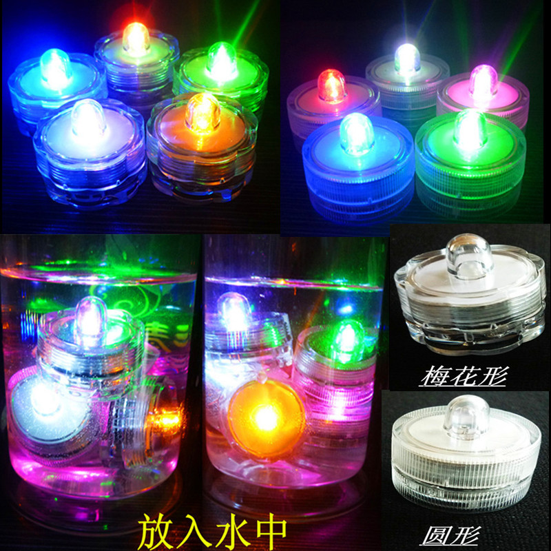 LED waterproof candle light, fish tank light, aquarium light, party bar, wedding waterproof electronic candle light, diving light