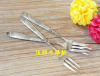 Fruit fork stainless steel, polishing cloth, 13.2cm