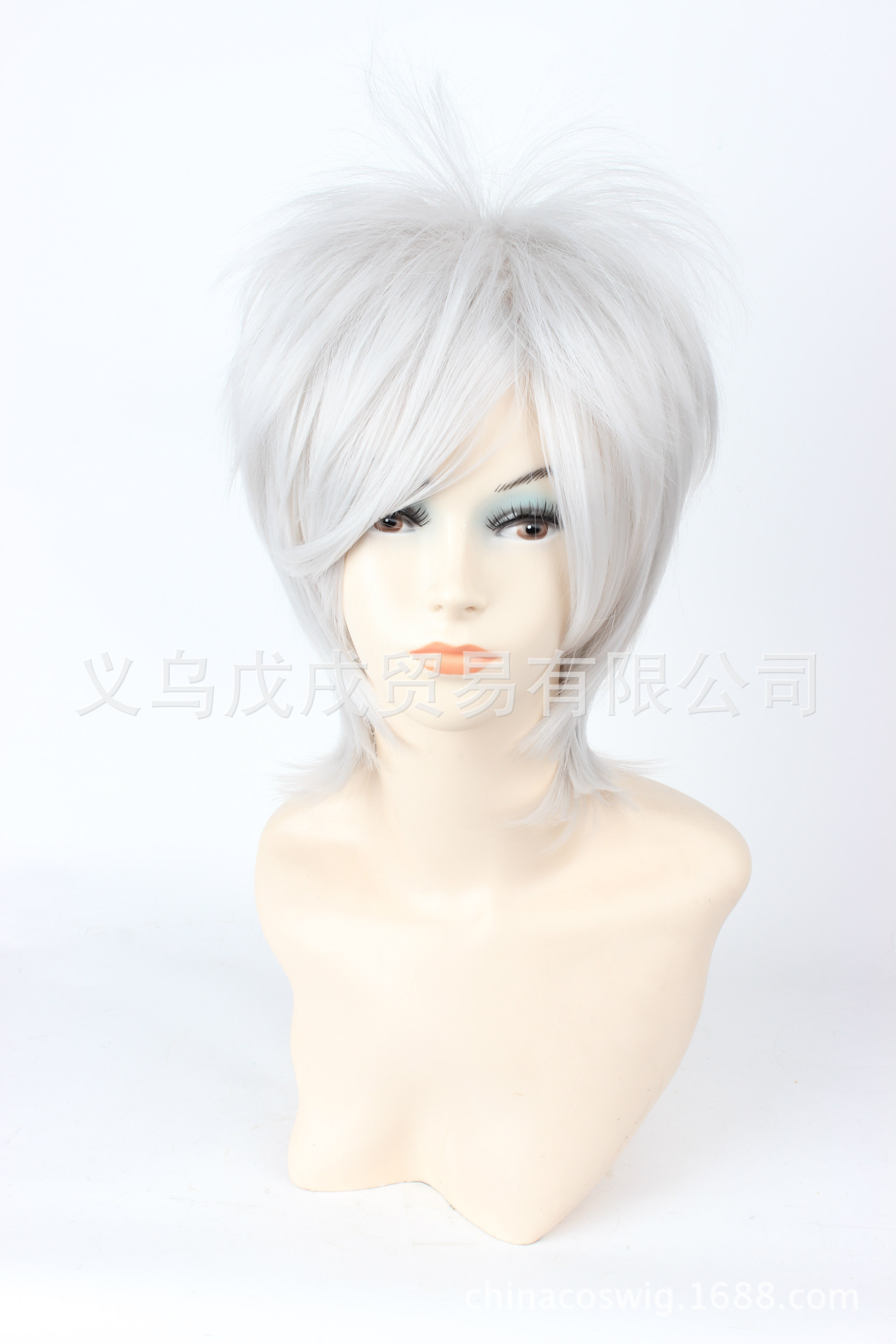 日常短发 万用cosplay 动漫假发cos翻翘蓬松款假发-阿里巴巴