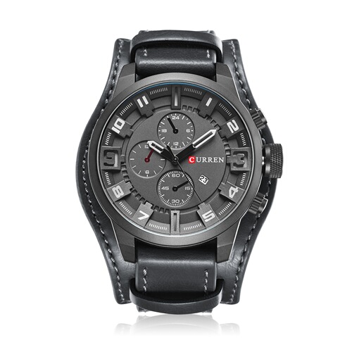 CURREN 8225 men's watch calendar watch waterproof quartz belt watch foreign trade watch