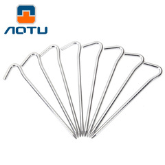 Outdoor aluminum ground anchor tent wind rope accessories extended thickened dome ground mat round fixing ground stake