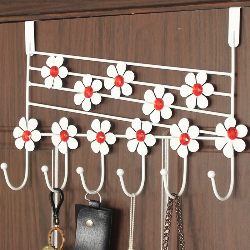 Manufactor Direct selling Diamond European style Iron art After the door Hooks simple and easy Seamless hook Metal originality Hooks