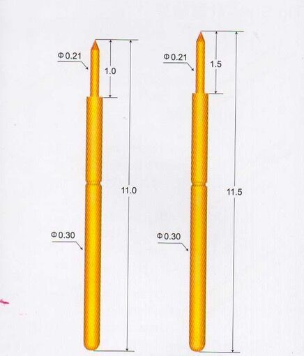 现货供应bga高频弹簧探针 0.2单端压缩pogo pin探针 进口光板钢针