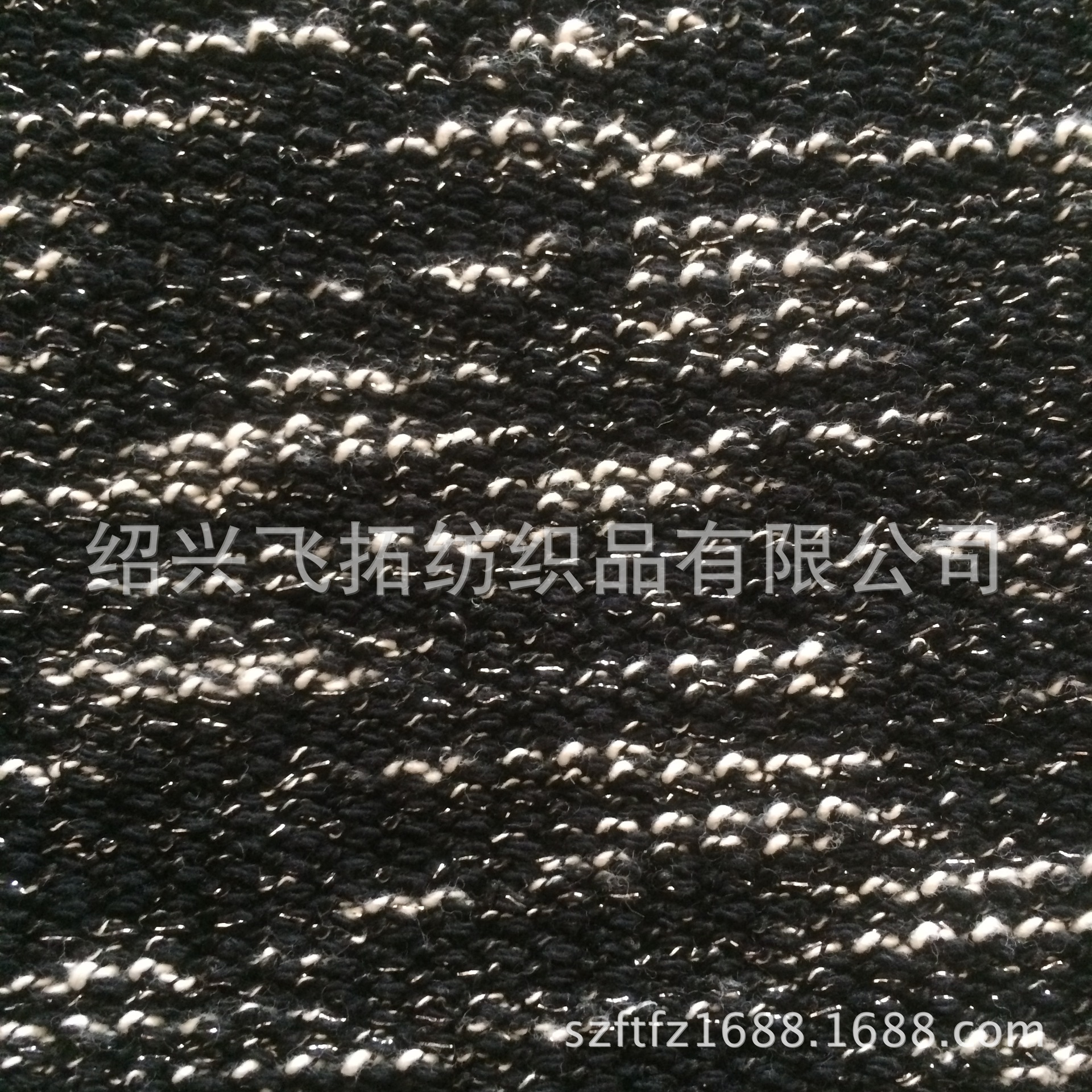 外贸直销 320gsm 棉涤锦纶银丝粗针布  各类风格粗针面料