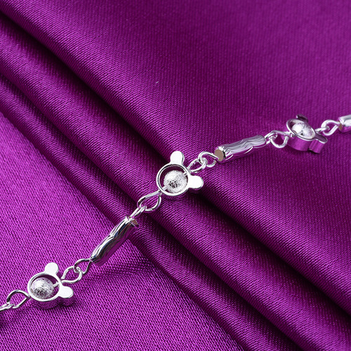 Micro Store New Product Supplier Direct Sales, Supports Dropshipping High-Quality Silver Mickey Mouse Cartoon Bracelet Accessory