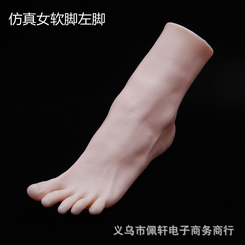 塑料脚模搪胶软脚空心软体脚趾分开五趾袜模丝袜足模道具仿真女脚-阿里巴巴