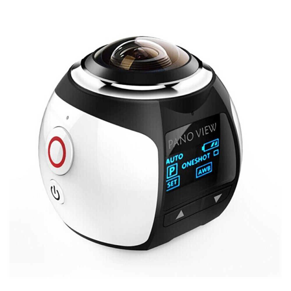 360全景相机外贸货源2448P高清WIFI防水220度广角运动摄像机代发