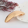 Fashionable glossy metal hairgrip, wholesale, Korean style, simple and elegant design