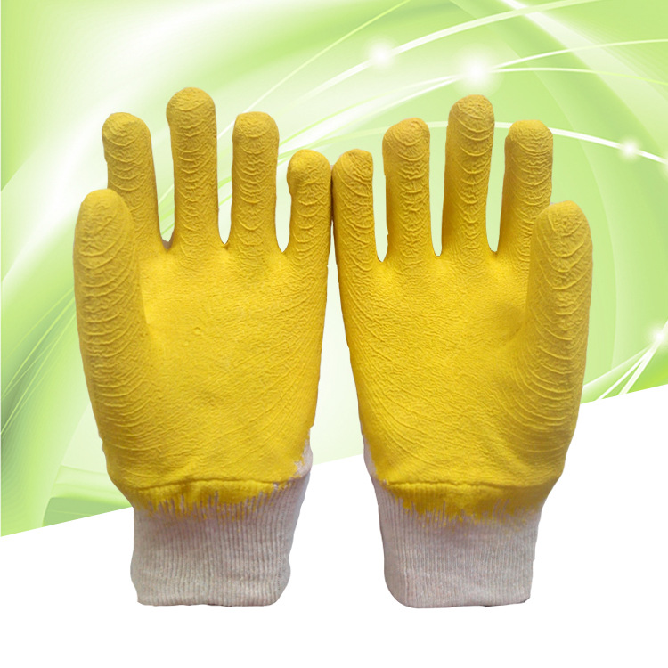 专业供应质优绒里布螺口皱纹耐低温手套 加厚劳保手套 防护手套