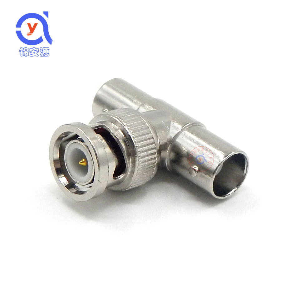 BNC tee Monitor coaxial Transfer head One of two BNC/Q9 video Joint T adapter