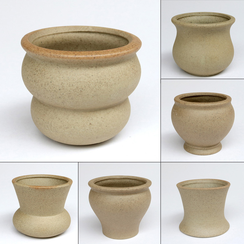 At the beginning, mini fleshy flowerpot Korean-style stoneware glaze thumb basin zakka ceramic flowerpot Handicraft ornaments