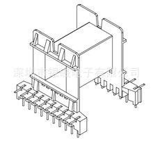 EE55型骨架 YC-EE-5503 10+10P L脚电感线圈骨架厂家