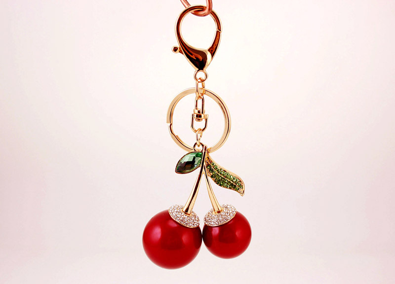 Unisex Gender Cute Style Cute Cherry Zinc Alloy Unisex Keychain