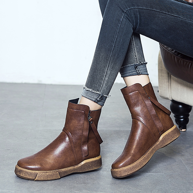 Bottes femme en PU artificiel - Ref 3354931 Image 3