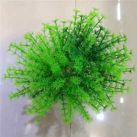 仿真植物仿真水草盆栽 绿色小盆景 居家装饰会堂24厘米 图片色道