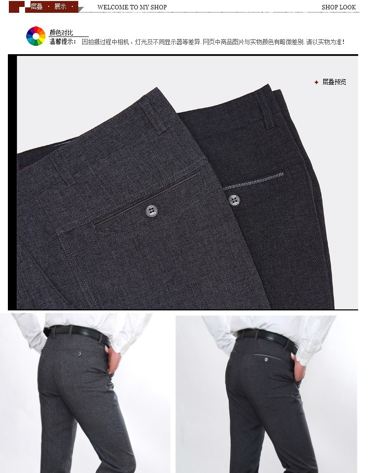 Pantalon homme en Fibre d acétate - Ref 3443971 Image 47