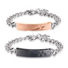 Accessory for St. Valentine's Day, bracelet stainless steel for beloved, jewelry suitable for men and women