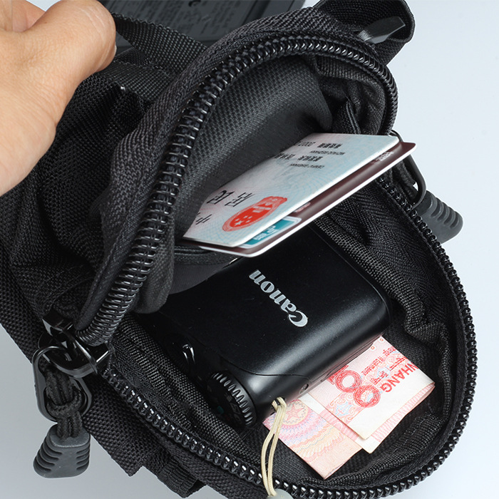 便携贴身腰包防盗便携卡片包两用包 数码相机包防泼水防盗抗撕裂