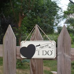 Manufacturer Direct Supply Wooden Wedding Supplies Sign Wedding Countdown Heart Shape Blackboard Wedding Decorations Tag Wholesale