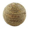 Parrot bite toys rattan straw balls and rabbit feet toys