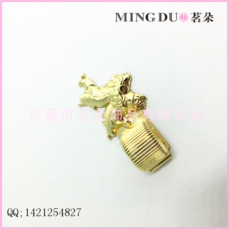 [Mingduo] Metal Dual-Purpose Squirrel Brothers Spring Pen Clip Export Japan Spring Pen Clip