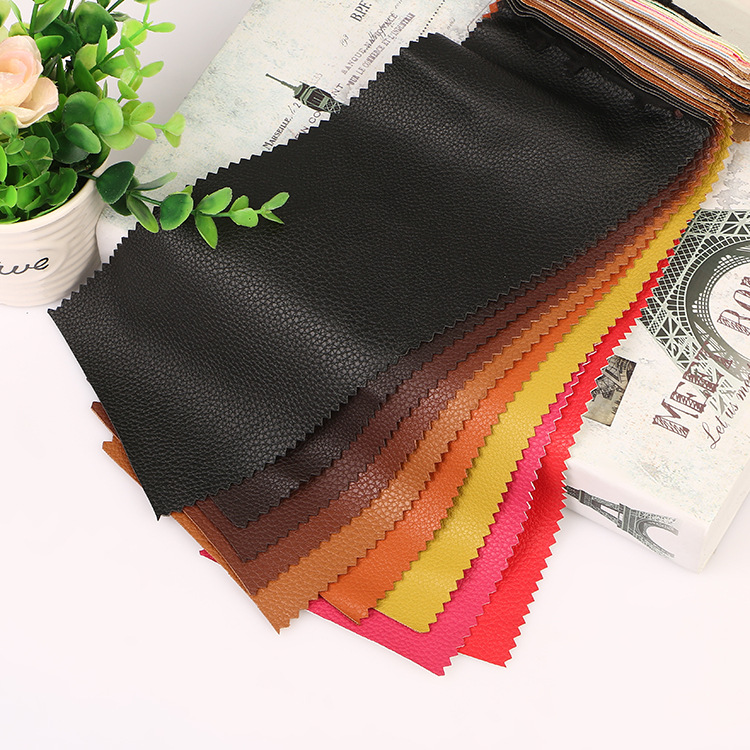 厂家批发 人造皮革纺织皮革 PU革皮箱包装饰人造皮革面料