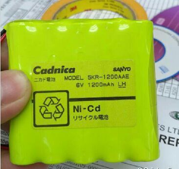 三洋Sanyo Cadnica 5KR-1200AAE  6v可充电电池