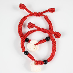 Handmade Red Cord Baby Bracelet Children's Bracelet Beads Adjustable Size