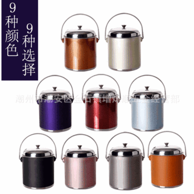 不锈钢茶水桶茶渣桶茶叶过滤桶垃圾桶带盖排水茶具桶茶道配件