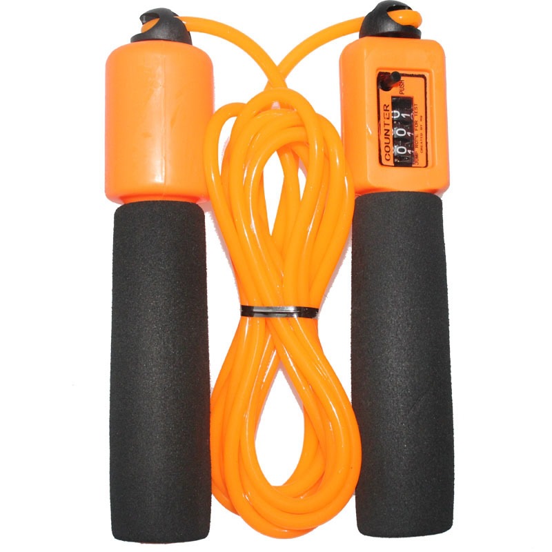 厂家生产订做电子计数海绵手柄轴承跳绳儿童 中学小学生中考跳绳|ru