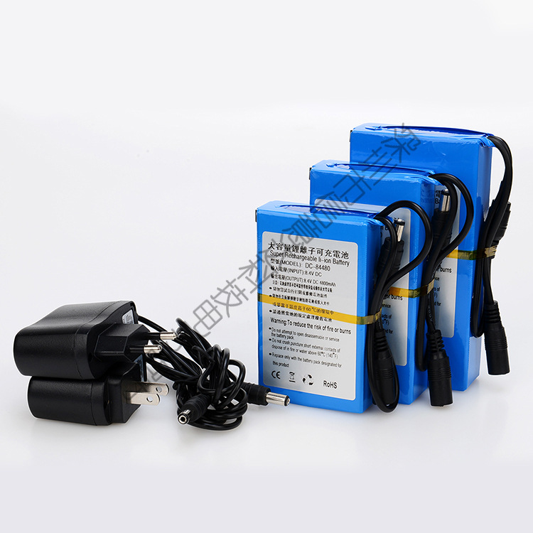 厂家直销7.4-8.4V大容量多用途可充备用锂电池(多款先择）