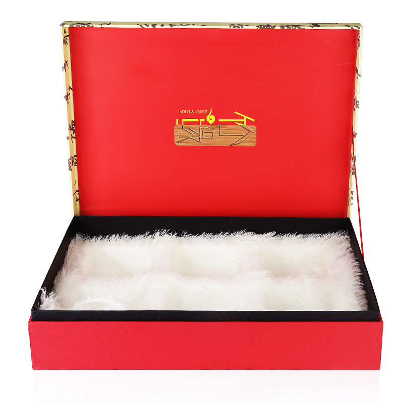 精致植绒茶叶包装盒通用固定纸盒罐装茶叶礼品盒复古翻盖质量保证