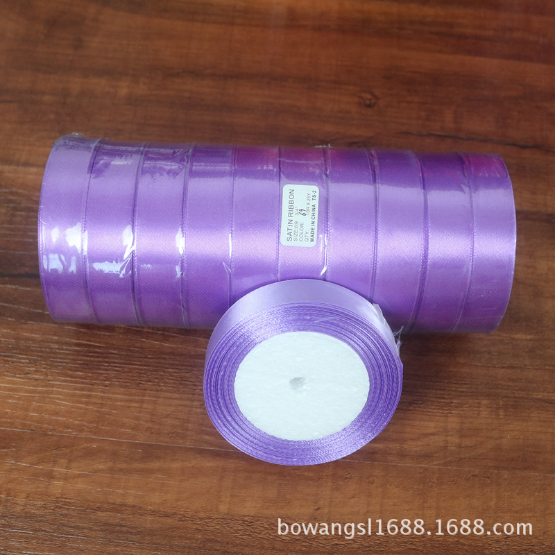 Yiwu venta al por mayor 1cm cinta regalo flor embalaje pastel hornear decoración cinta DIY casual multicolor