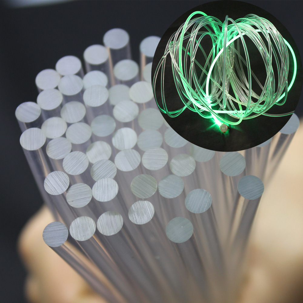 工厂供应导光条 散热风扇装饰PU管  5MM透明通体TPU导光光纤条