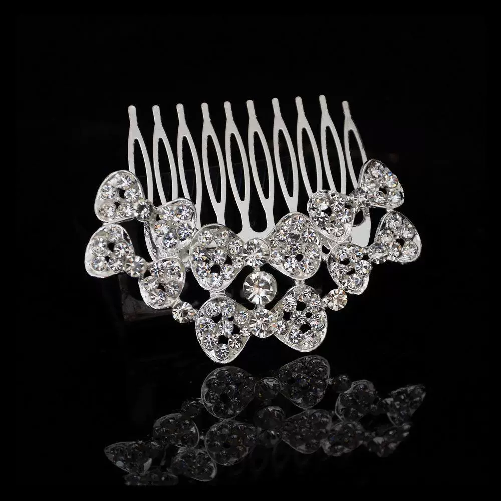 Корейский аксессуар для волос для невесты с бантом, корейский стиль, инкрустированная стразами