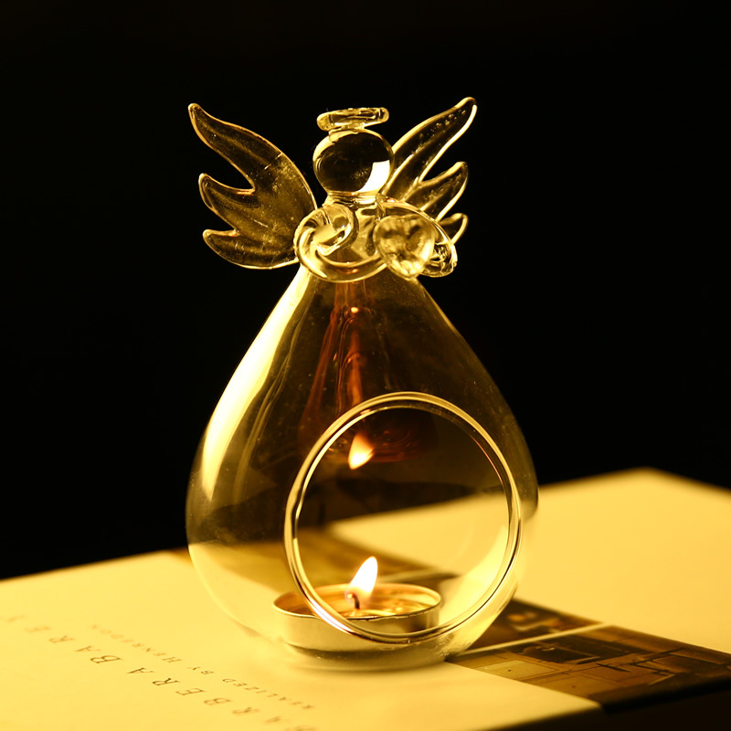 De estilo europeo de cristal titular de la vela de la boda de la cena de la boda accesorios Candelabro decoración de la Mesa adornos