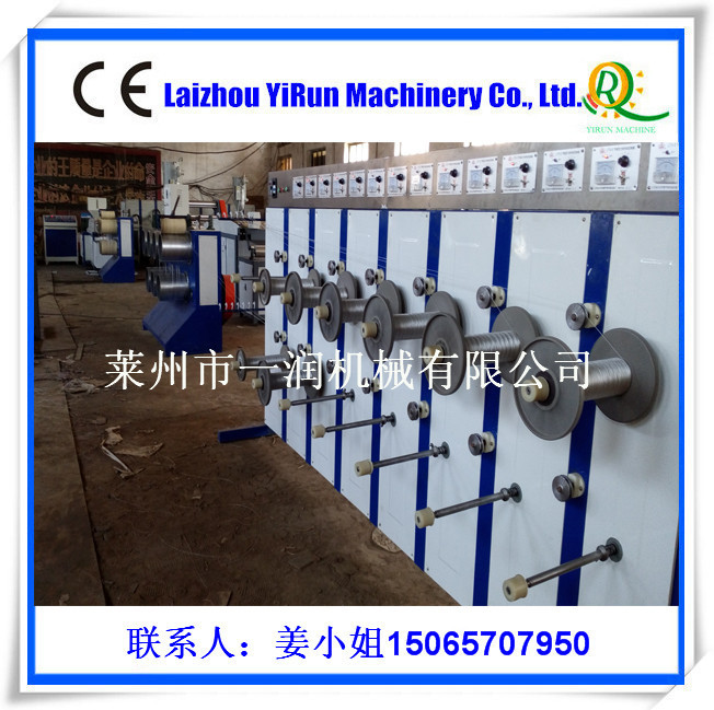 塑料圆丝拉丝机 7042线性聚乙烯建筑工程线挤出拔丝机设备