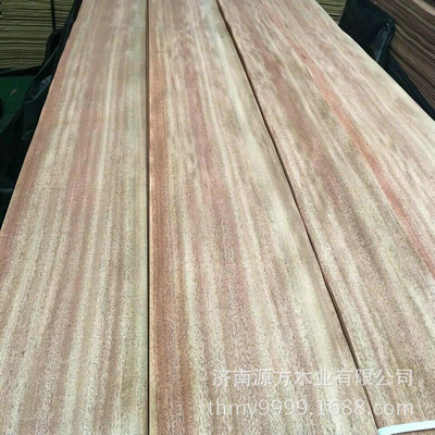 廠家供應天然紅胡桃無紡布酒店環保木皮