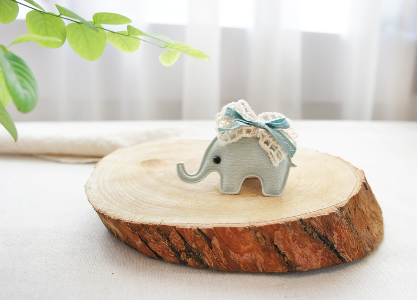 Lindo Bebé Elefante Horquilla Para Niños Coreanos Pinza De Pico De Pato Accesorios Para El Cabello Con Lazo Para Niños display picture 7