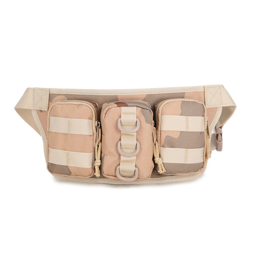 Camping cycling sport outdoor fashion multi-functional three-in-one waist bag portable water bottle bag direct sale for military enthusiasts