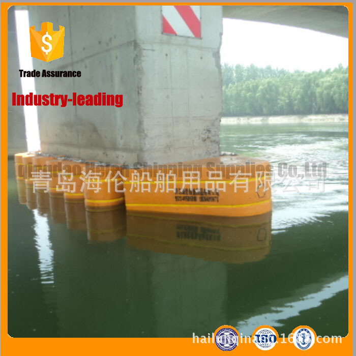 大桥防护用漂浮型聚氨酯护舷 实心EVA橡塑防护护舷防撞设施山东否